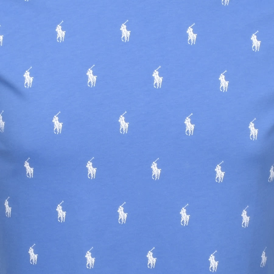Alternative Image for ProductRalph Lauren Crew Neck Logo T Shirt Blue3